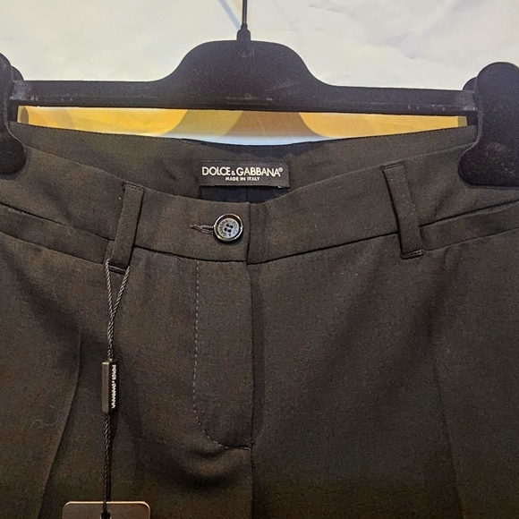 Dolce & Gabbana, Low rise Straight leg Wool Trouser Pants (Italian Size 40/US 4) - Picture 5 of 16